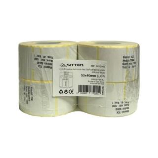 SITTEN - Etiq. Aut. 4x Rolos 50x40mmx1000 SUP2005