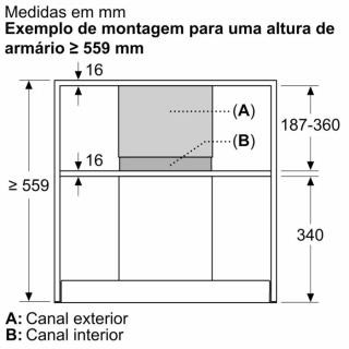 BOSCH - Extensão Conduta 187-360mm DWZ1IB6N1