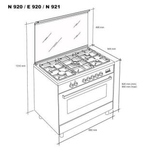 MEIRELES - Fogão Gás Porta-garrafa N 921 W