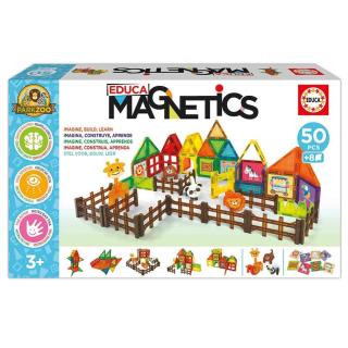 EDUCA - Magnetics Park Zoo 50 Pcs 20270