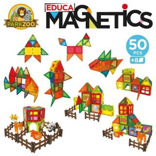 EDUCA - Magnetics Park Zoo 50 Pcs 20270