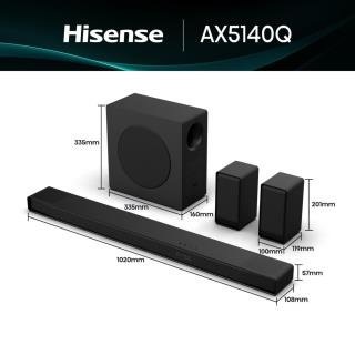 HISENSE - SoundBar 5.1.4 Dolby Atmos AX5140Q