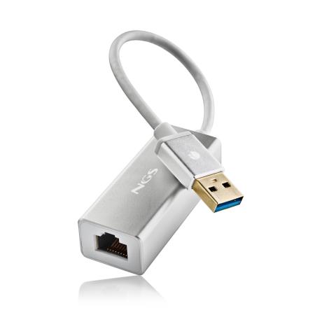 NGS - Adaptador USB para LAN 1Gbps 15cm HACKER3.0