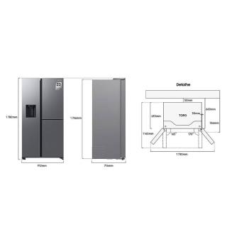 SAMSUNG - Side by Side RH68B8541S9/EF