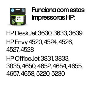 HP - Tinteiro 302 XL Preto F6U68AE