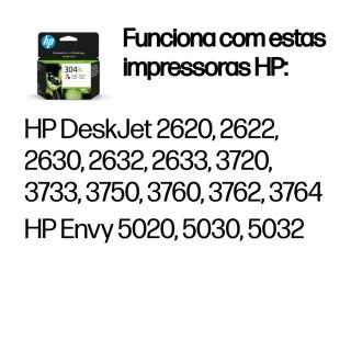 HP - Tinteiro TRI-COLOR N304XL -  N9K07AE