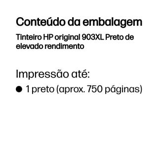 HP - Tinteiro 903XL Preto T6M15AE