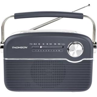 THOMSON - Radio BT Vintage Solar Vermelho RTS450BTG