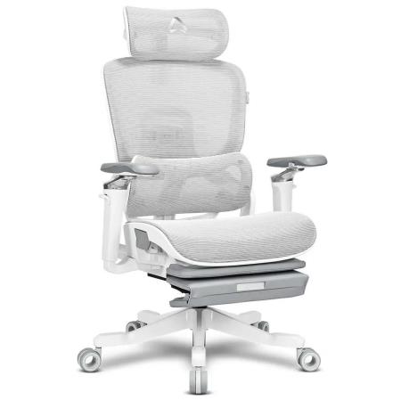 ALPHA GAMER - Cadeira em Malha Swell White/Grey AGSWELLWTGRY
