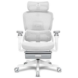 ALPHA GAMER - Cadeira em Malha Swell White/Grey AGSWELLWTGRY