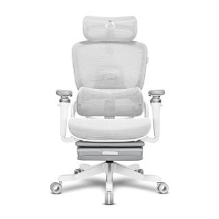 ALPHA GAMER - Cadeira em Malha Swell White/Grey AGSWELLWTGRY