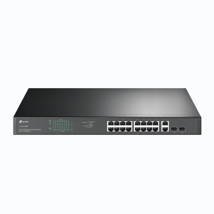 TP-LINK - Switch Gigabit 18 portas com 16 PoE  TL-SG1218MP