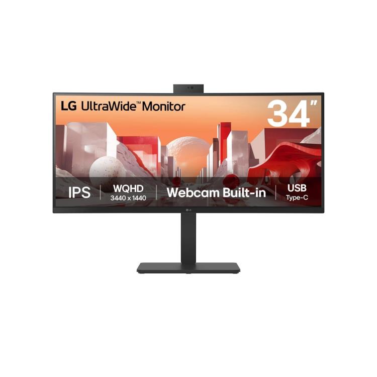 LG - Monitor 34" UltraWide WQHD WebCam 34BA85QE-B
