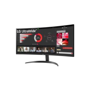 LG - Monitor 34" Curvo UltraWide WQHD 34WR50QK-B