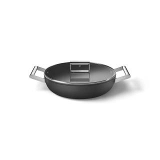 SMEG - Caçarola baixa 28cm Preta DPF2812BLM