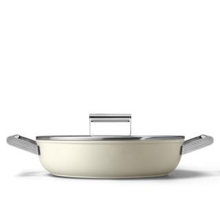 SMEG - Caçarola baixa 28cm Creme DPF2812CRM