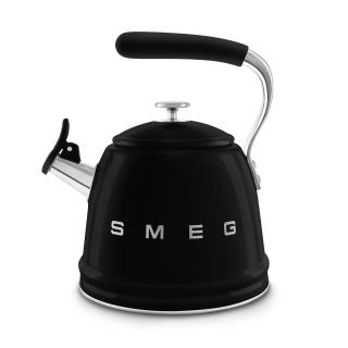 SMEG - Chaleira com apito 2,3L Anni 50 Preta WKF01BL