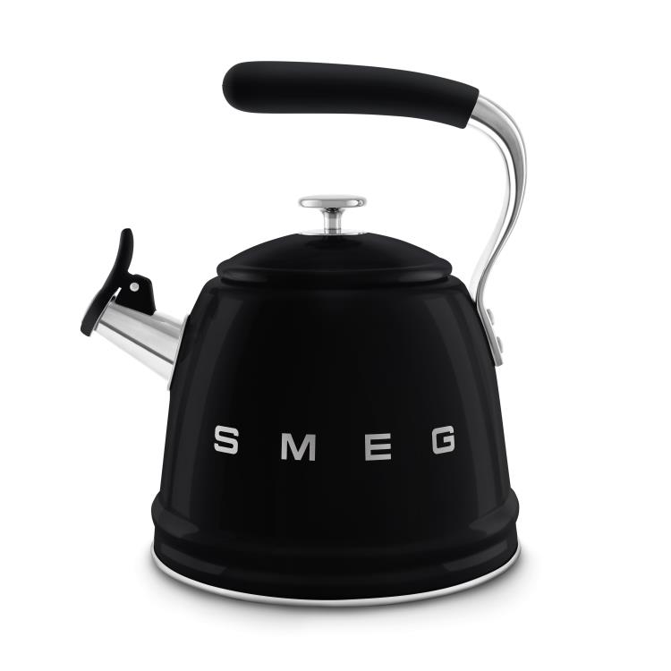 SMEG - Chaleira com apito 2,3L Anni 50 Preta WKF01BL