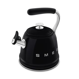 SMEG - Chaleira com apito 2,3L Anni 50 Preta WKF01BL