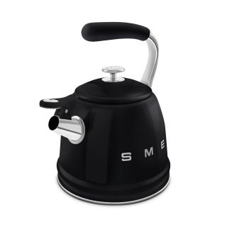 SMEG - Chaleira com apito 2,3L Anni 50 Preta WKF01BL