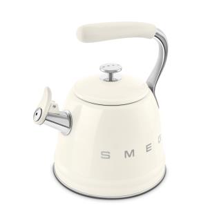 SMEG - Chaleira com apito 2,3L Anni 50 Creme WKF01CR