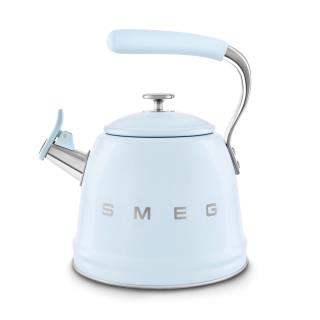 SMEG - Chaleira com apito 2,3L Anni 50 Azul céu WKF01PB