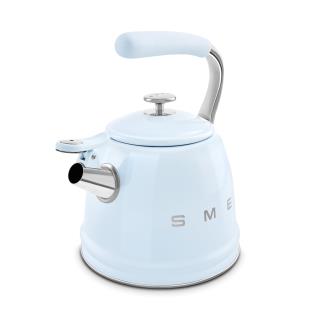 SMEG - Chaleira com apito 2,3L Anni 50 Azul céu WKF01PB