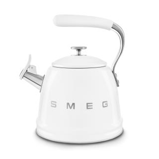 SMEG - Chaleira com apito 2,3L Anni 50 Branca WKF01WH