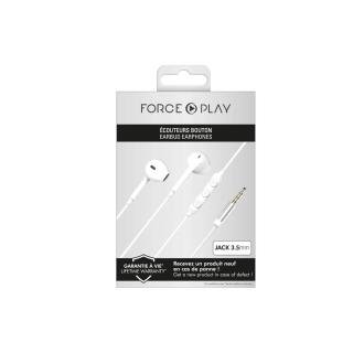 FORCE PLAY - Auriculares 3.5mm com Micro Branco F148128
