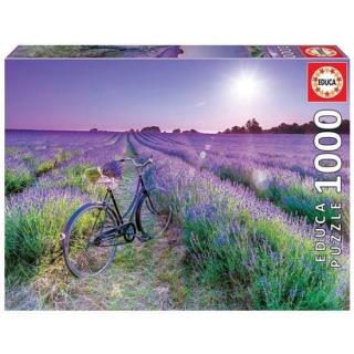 EDUCA - Puzzle 1000 Bicicleta Num Campo de Lavanda 19255