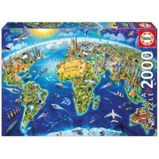EDUCA - Puzzle 2000 Símbolos do Mundo 17129