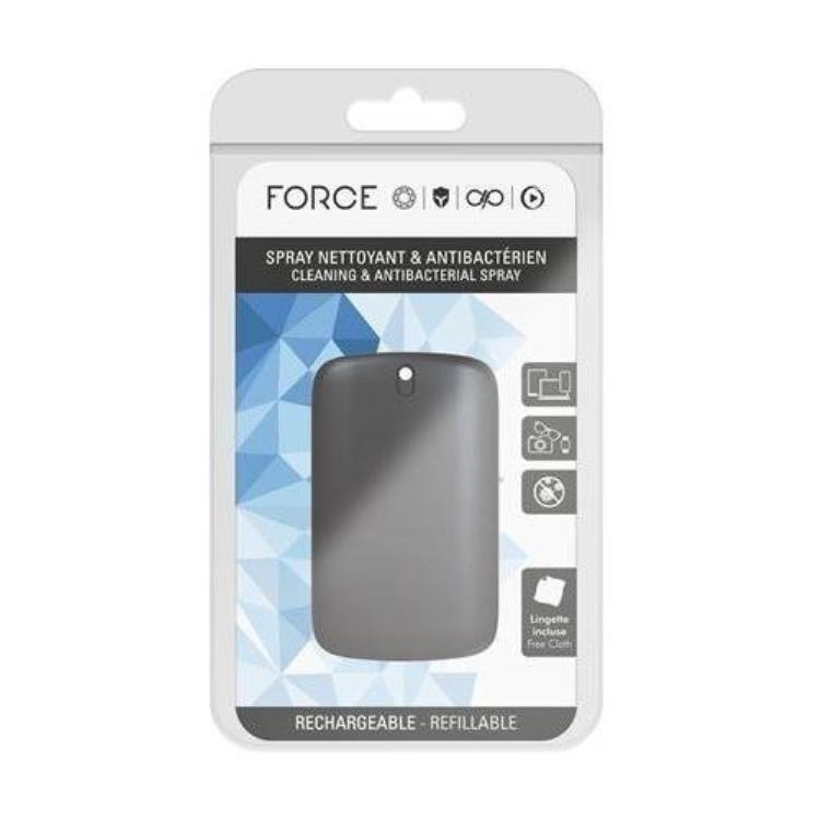FORCE - Spray Limpeza 15ml + Microfibra Preto F152462