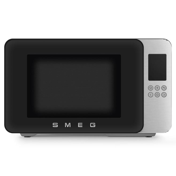 SMEG - Microondas Preto Mate 29L Collezione MOC01BLMEU