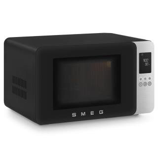 SMEG - Microondas Preto Mate 29L Collezione MOC01BLMEU