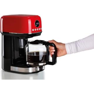 ARIETE - Máq. Café de Filtro Moderna Vermelha 1396/00