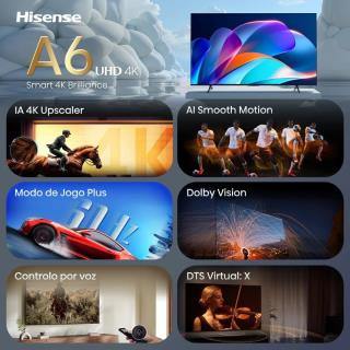HISENSE - LED Smart TV 4K 55A6S