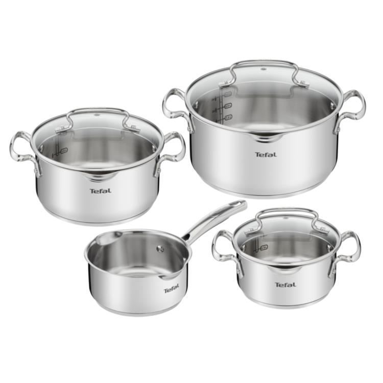TEFAL - Trem de Cozinha 4 peças Aço Inoxidável G719S735