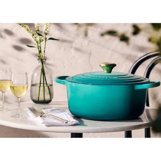 LE CREUSET - Cocotte Redonda Signature 24cm Blue Riviera 21177240994450