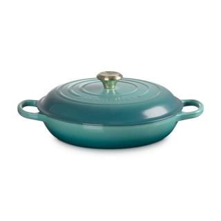 LE CREUSET - Caçarola Baixa Signature 30cm Blue Riviera 21180300994450