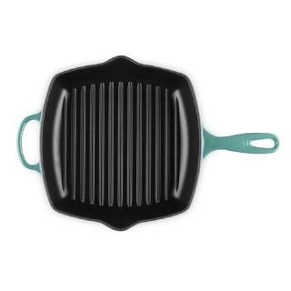 LE CREUSET - Frigideira Quadrada Signature Grill 26cm Blue Riviera 20183260990422