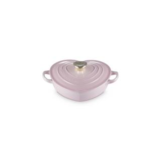 LE CREUSET - Caçarola Baixa Coração 20cm Shell Pink 21402207774454
