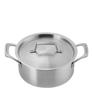 LE CREUSET - Panela Baixa com Tampa 20cm Essential 3-Ply 53074200010000