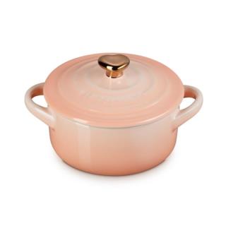 LE CREUSET - Mini Cocotte 10cm Pomo Coração Dourado Peche 81901104230303