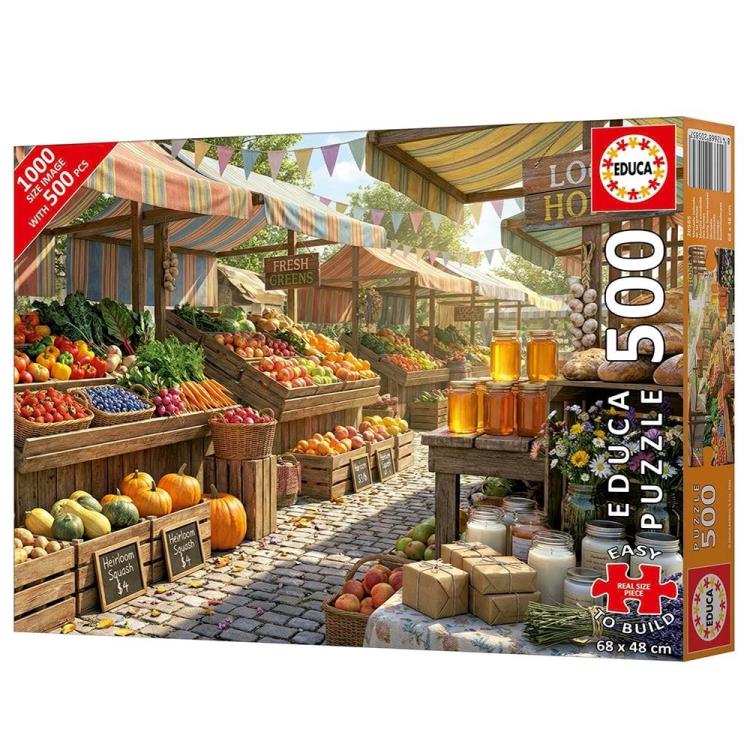 EDUCA - Puzzle 500 Plus Mercado Ensolarado 20585