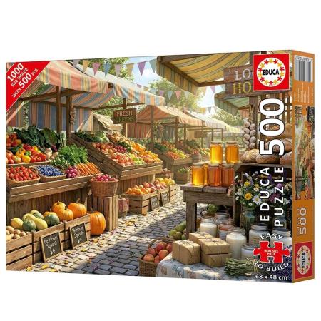 EDUCA - Puzzle 500 Plus Mercado Ensolarado 20585