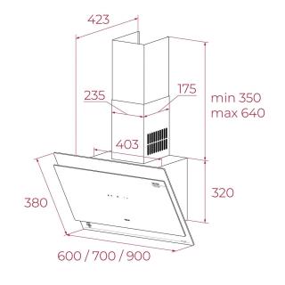 TEKA - Chaminé DVT 78660-VG TOS-DE2 Maestro 112930074