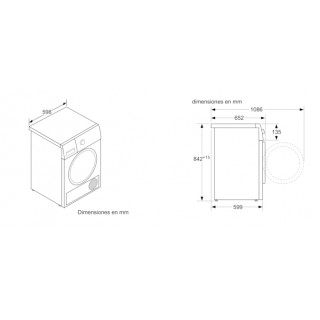 BOSCH - Máq. Secar Roupa Serie 6 WTR87641ES