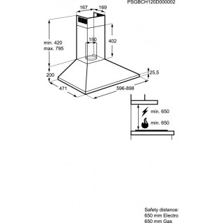 ZANUSSI - Chaminé ZHC6131X