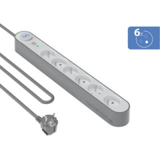 FORCE POWER - Bloco 6 Tomadas FPLIPARAF6P800J