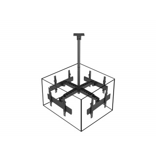 EQUIP - Suporte Teto Quadruplo TV 37"-65" 650372